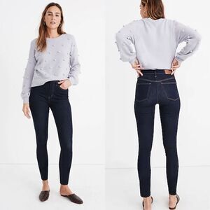 NWT Madewell Roadtripper High Rise Skinny Jeans Dark Wash 23 Petite